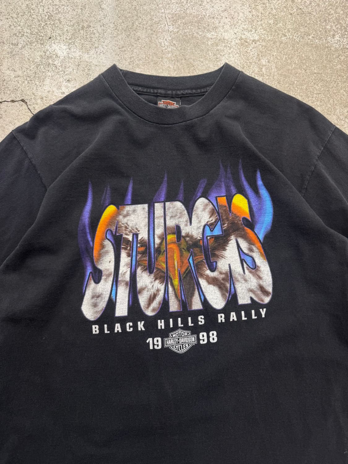 90s 할리데이비슨 스터지스 브랙 힐스 랠리 롱슬리브 상품이미지2