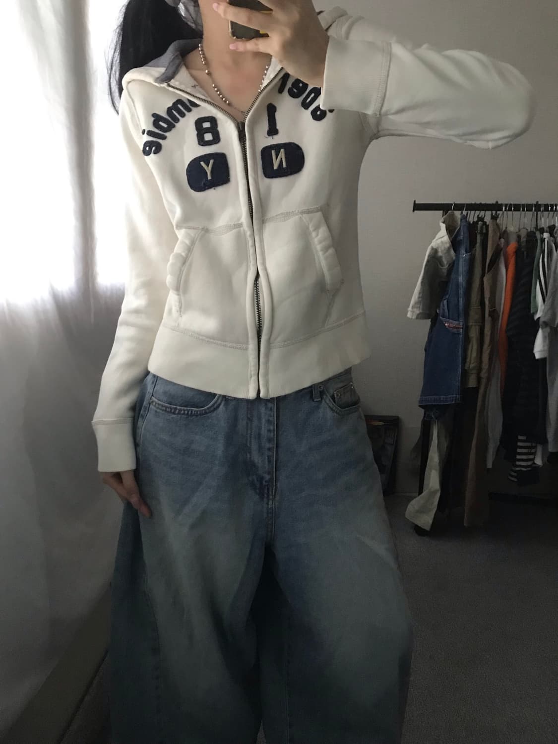 아베크롬비 아이보리 후드집업 상품이미지6