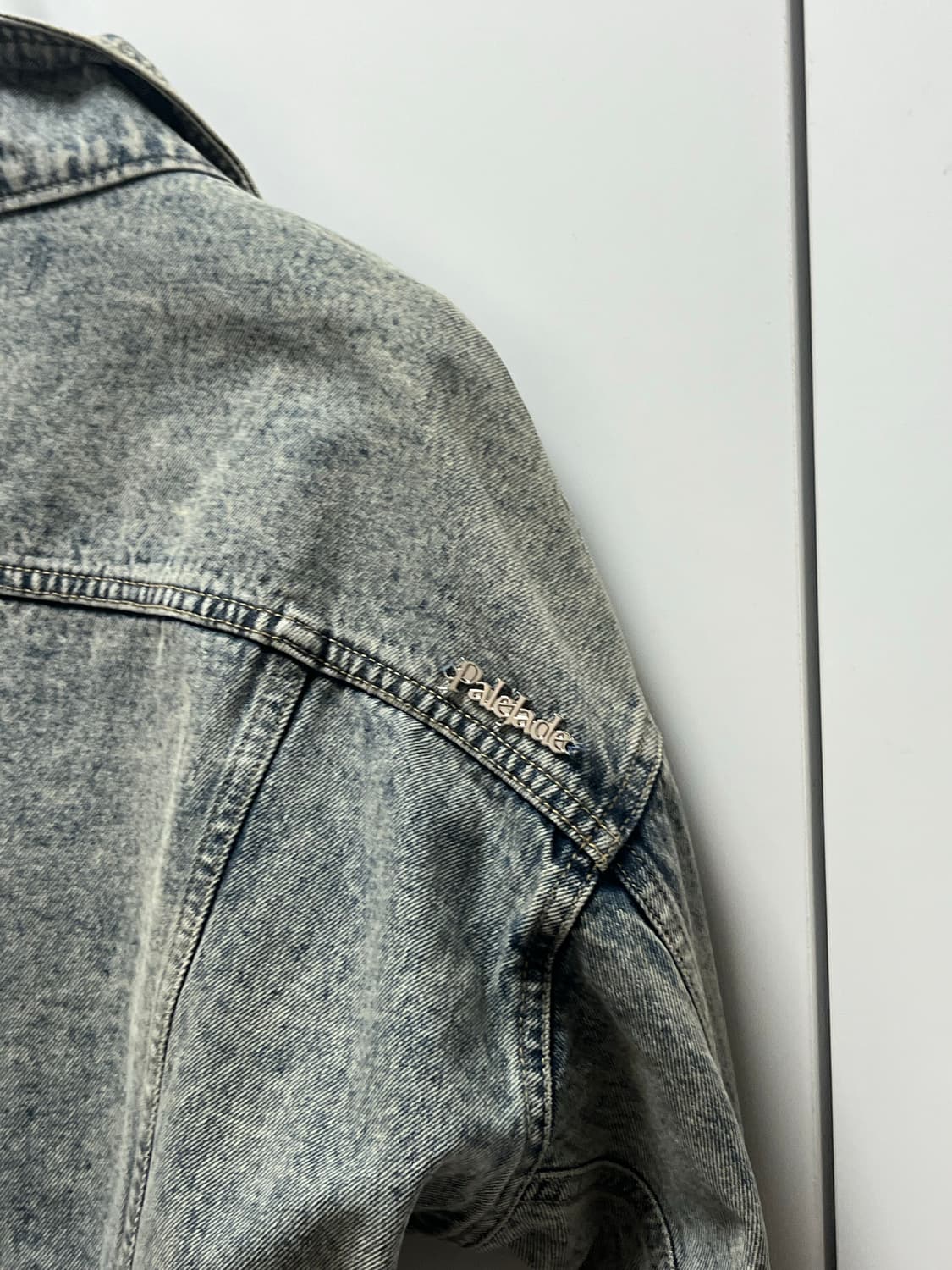 (새상품)크롭 청자켓 상품이미지4