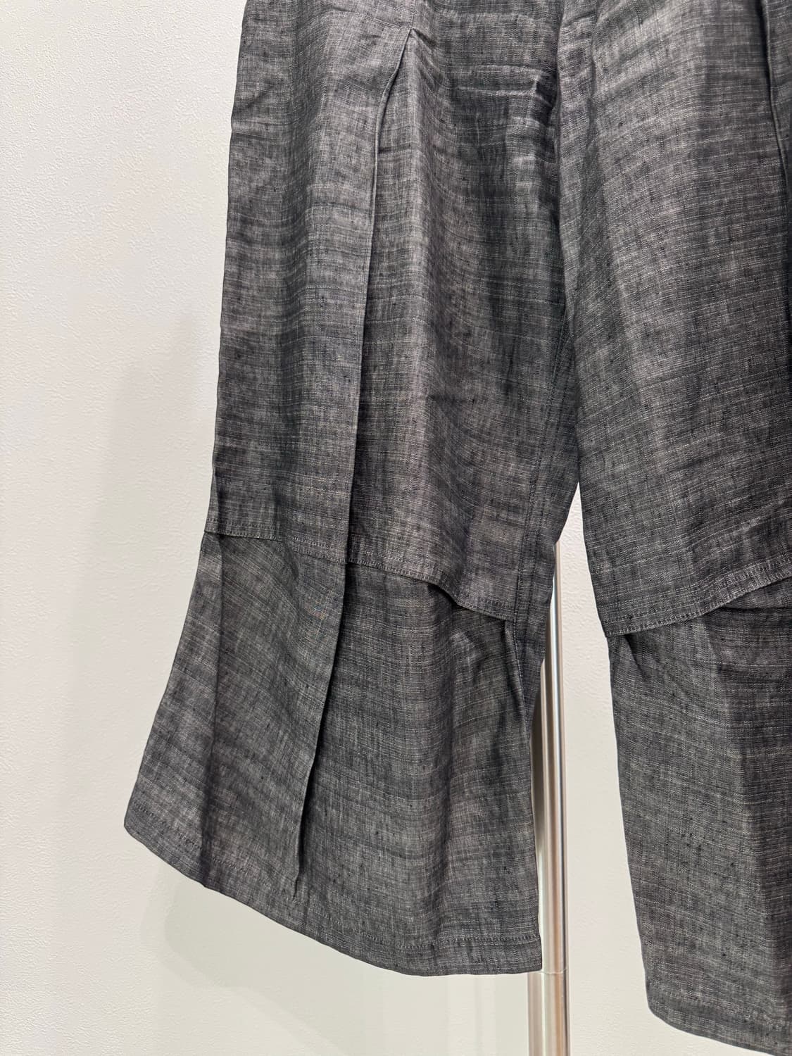 요지야마모토 린넨 플레어 크롭 트라우저 상품이미지3