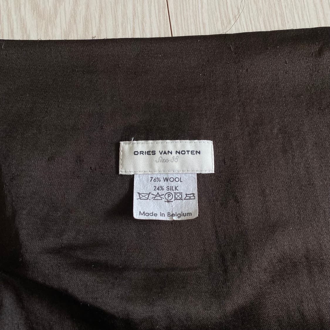 [38] 드리스 반 노튼 울 실크 투톤 플리츠 스커트 상품이미지4