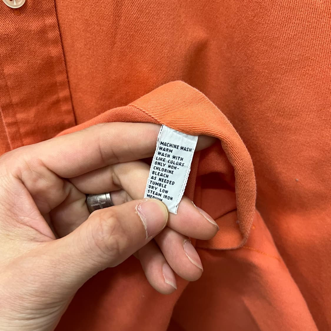 폴로 랄프로렌 블레이크 오렌지 옥스포드 셔츠 L 상품이미지4