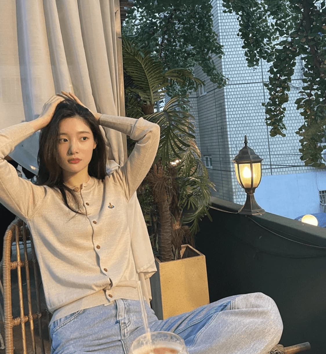 비비안웨스트우드 베아 크롭 니트 가디건 블랙 S 상품이미지8