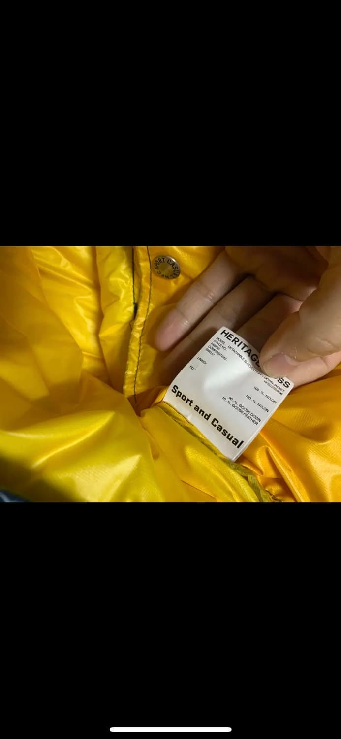 헤리티지플로스 디테처블 패딩 네이비 L 상품이미지5