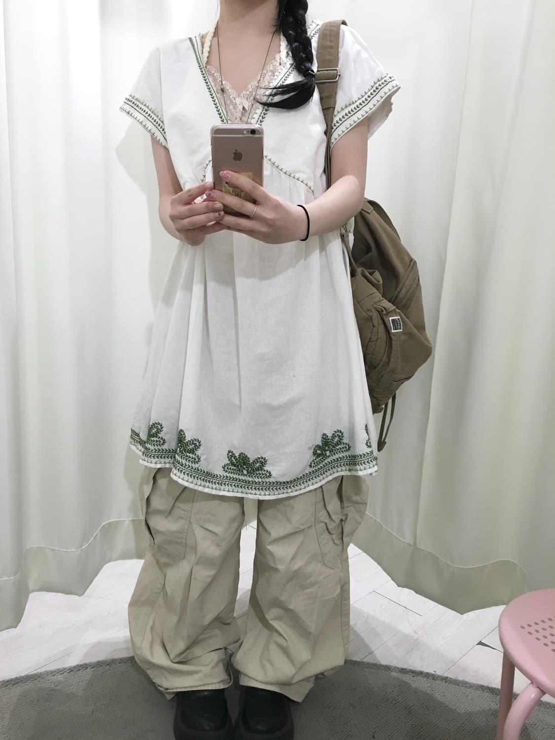 hagumi Embroidered dress 상품이미지5