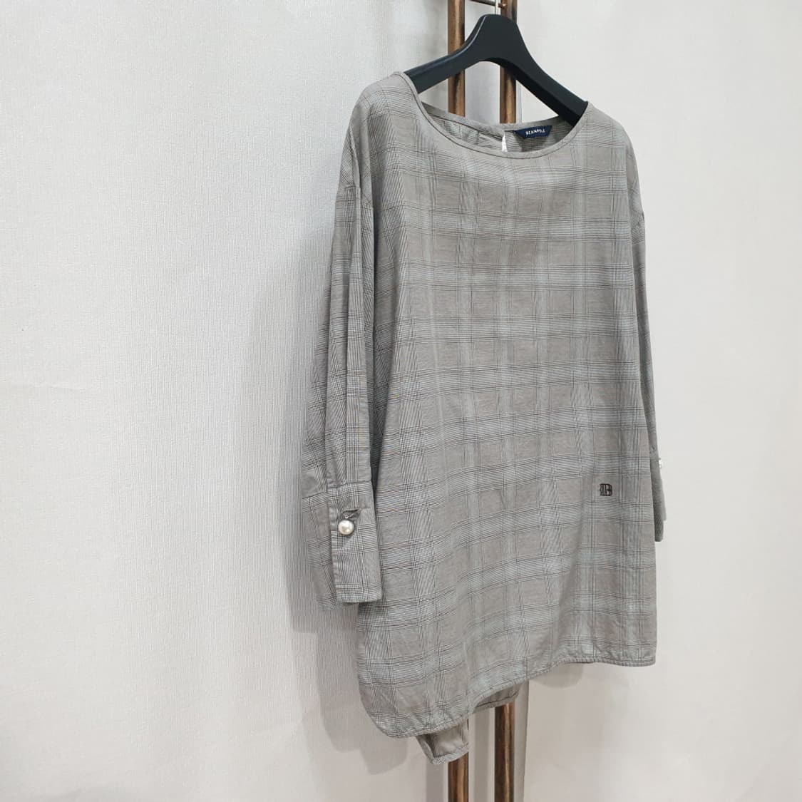 빈폴레이디스 글렌 체크 루즈핏 셔츠 95 상품이미지3