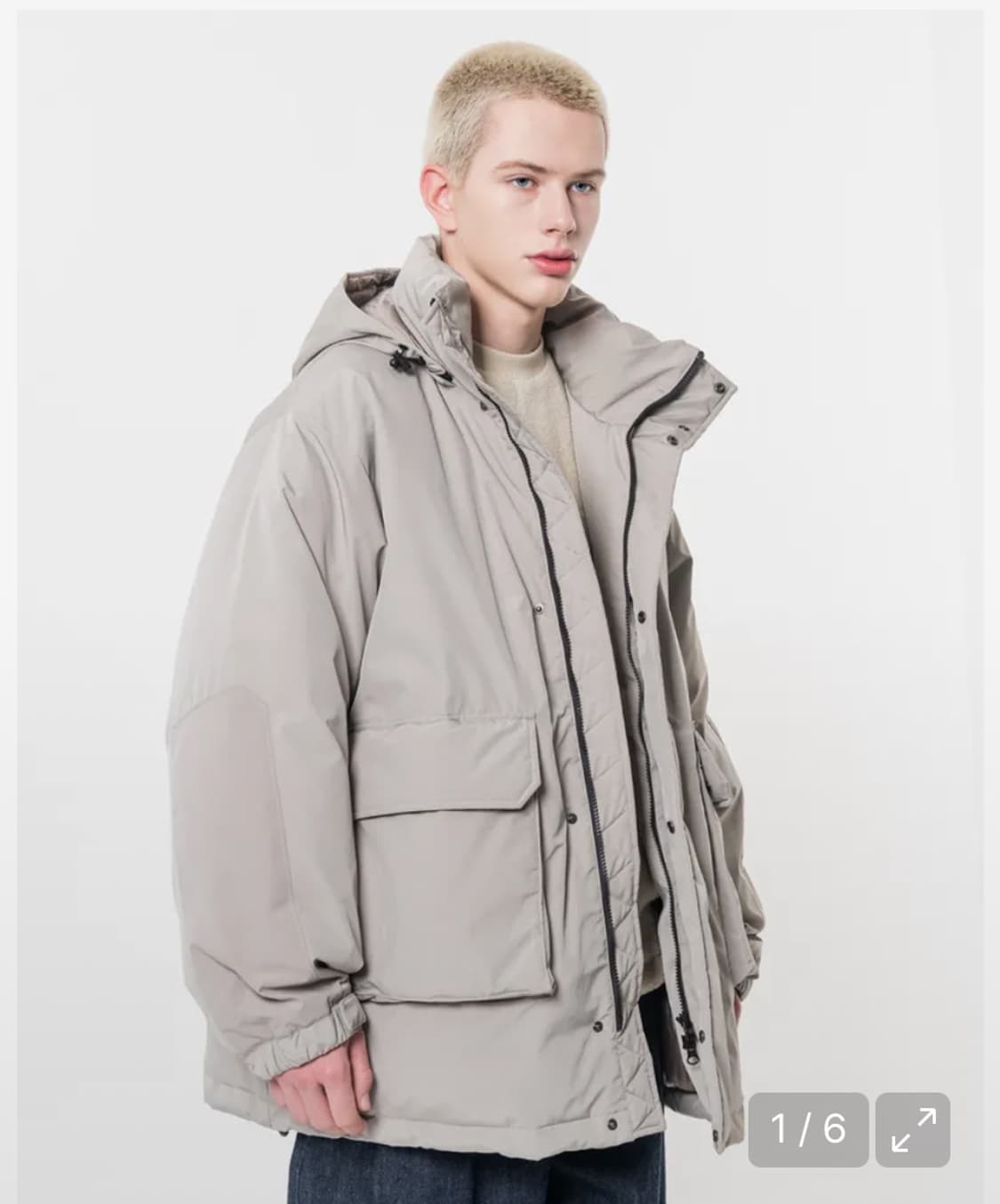 [L]비슬로우 21FW 오버사이즈 헤비다운파카 상품이미지1