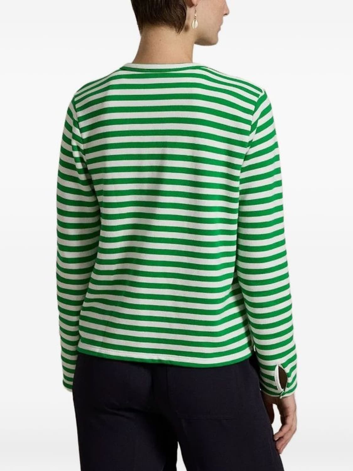 폴로 우먼 테리 스트라이프 가디건 S 상품이미지3