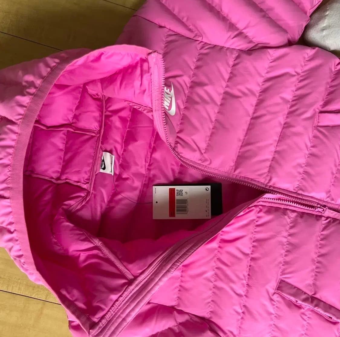 나이키 여성 키즈 루즈핏 경량 패딩(pink) 상품이미지1