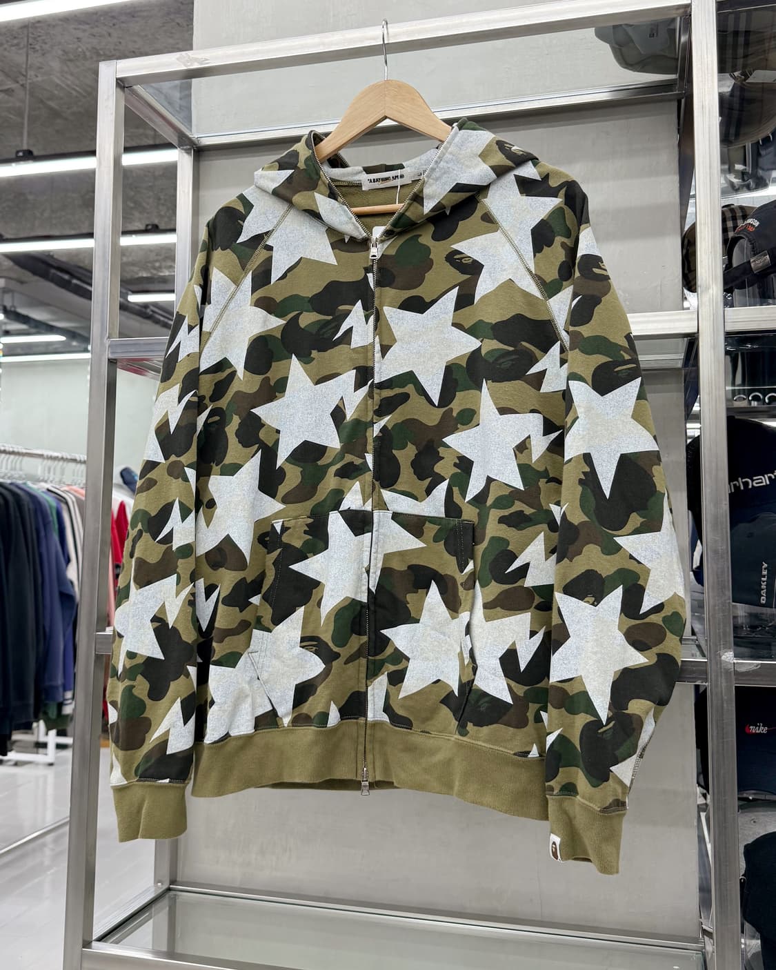 베이프 스타 00s OG 퍼스트 카모 풀집업 스웻 후디 후드집업 상품이미지2