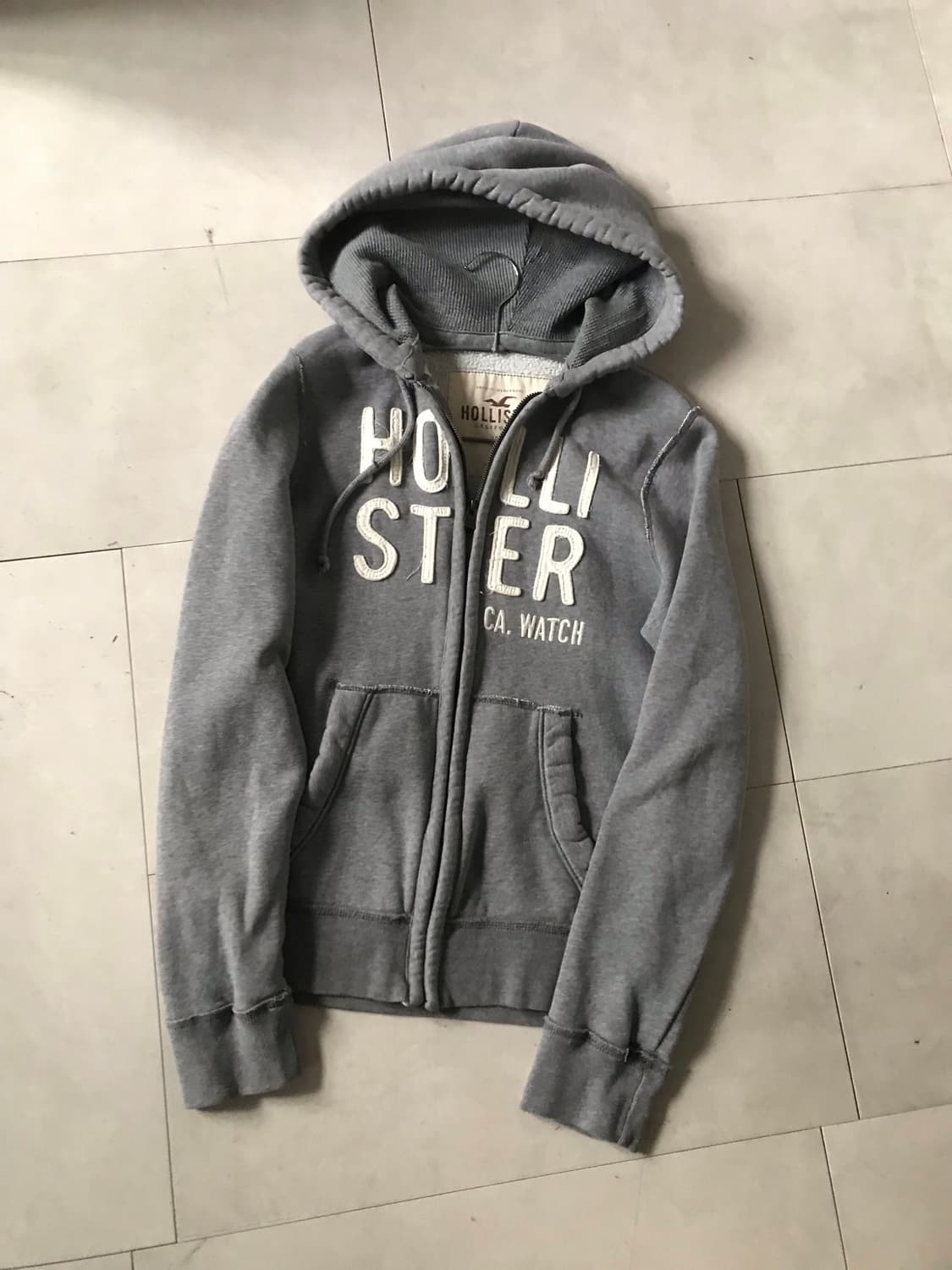 홀리스터 그레이 후드집업 상품이미지8