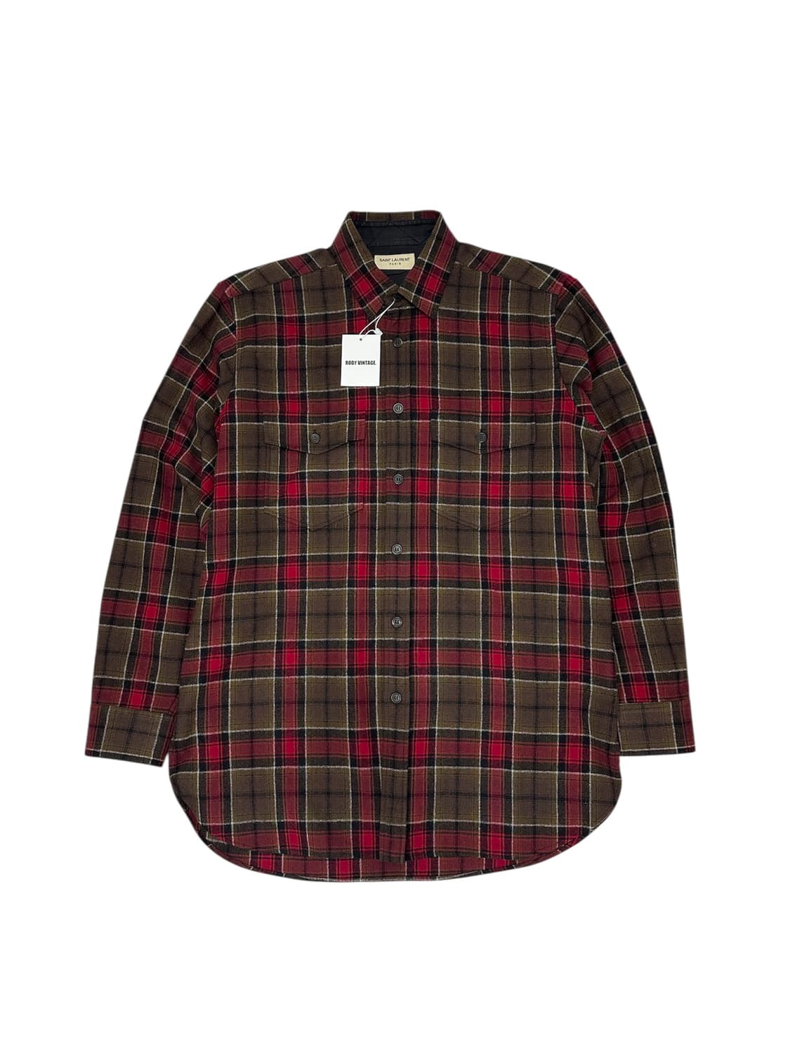 SAINT LAURENT PARIS 체크 플란넬 셔츠 (13FW) 상품이미지2