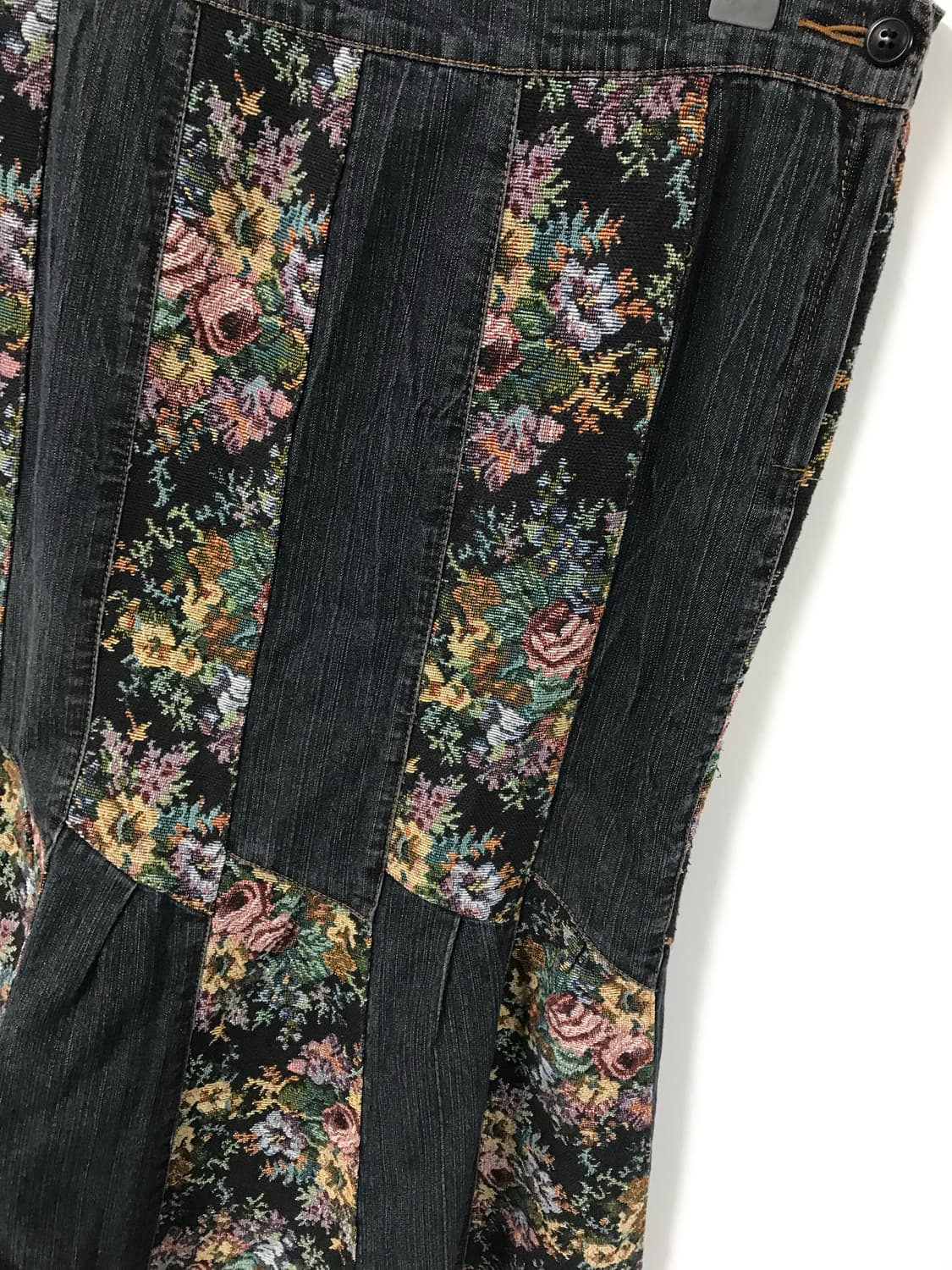 빈티지 자가드 머메이드 데님 스커트 상품이미지5