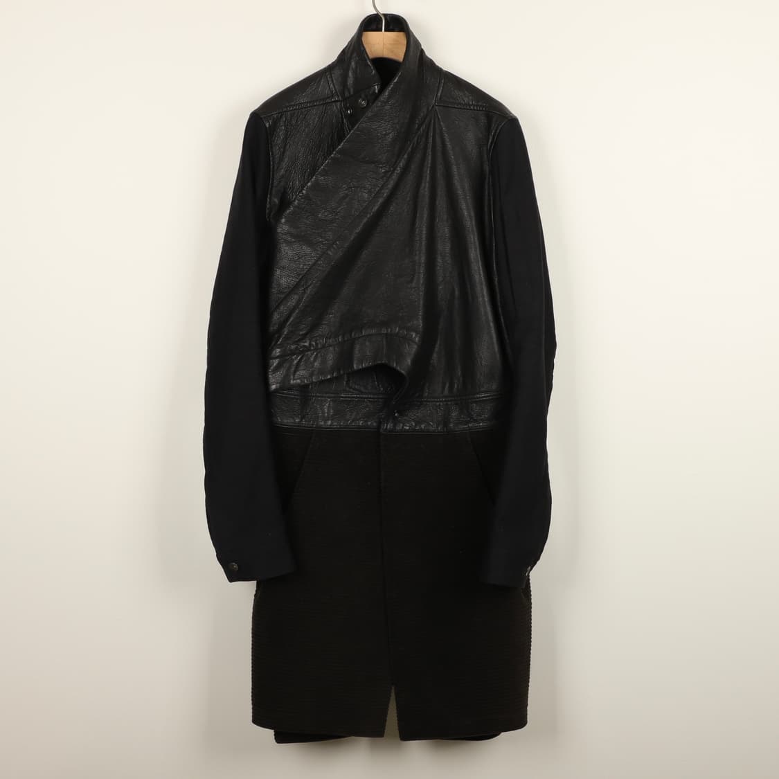 S / Rick Owens 릭오웬스 가죽 코듀로이 코트 상품이미지1