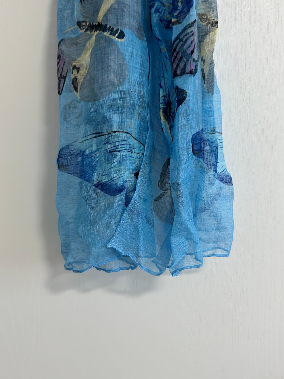 버터플라이 블루 빈티지 스카프 상품이미지5