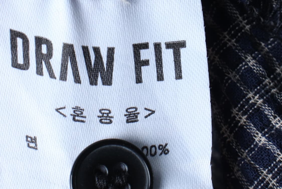(XL-2XL) 드로우핏 셔츠 남방 체크 네이비 여름용 시원-H32652 상품이미지6