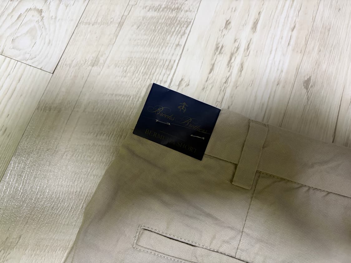 [38] 브룩스 브라더스 버뮤다 팬츠 베이지 새상품 상품이미지3