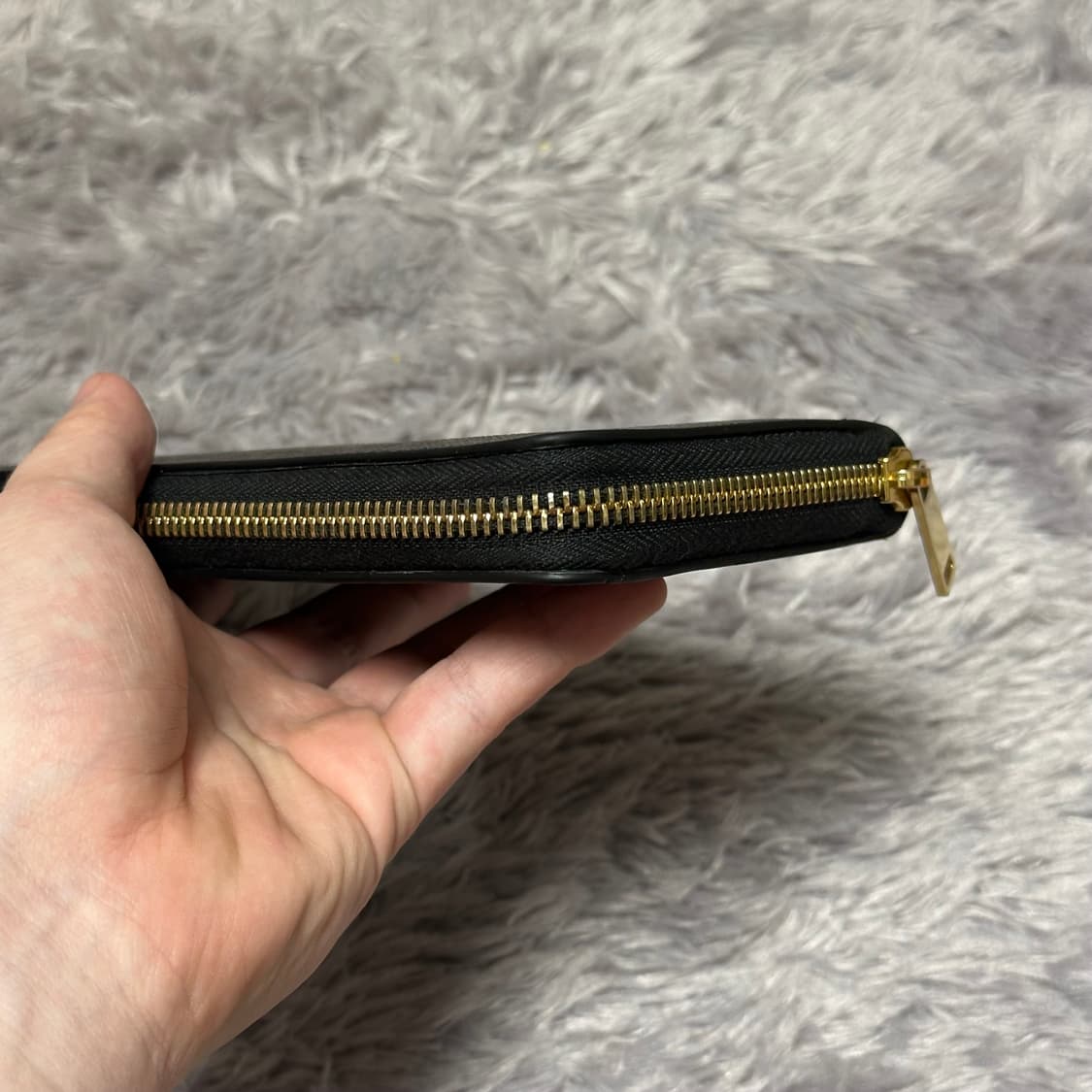 [정품 OS] 셀린느 트리옹프 캔버스 라지 지퍼돌이 장지갑 상품이미지8