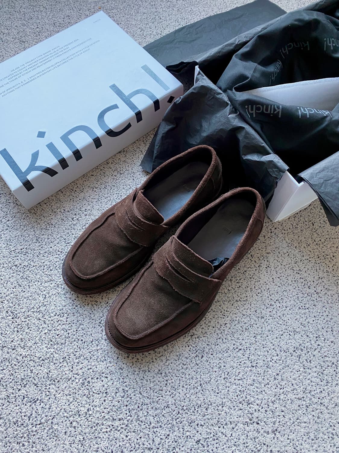 킨치 810 스웨이드 브라운 로퍼 275 상품이미지2