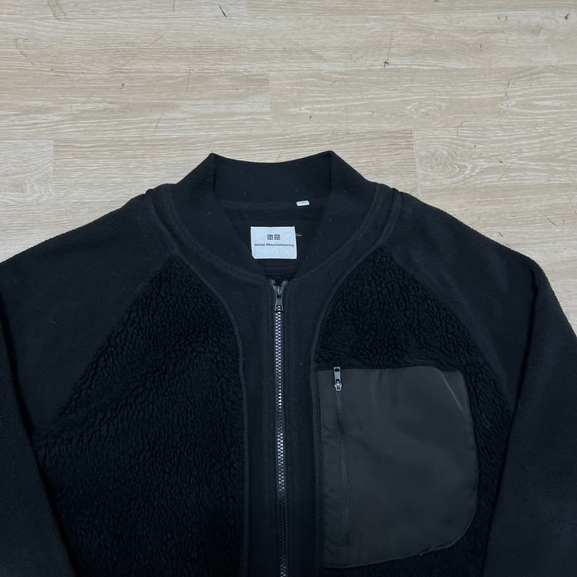 유니클로 X 화이트 마운티니어링 포켓 뽀글이 후리스 [블랙] XL/105 상품이미지2