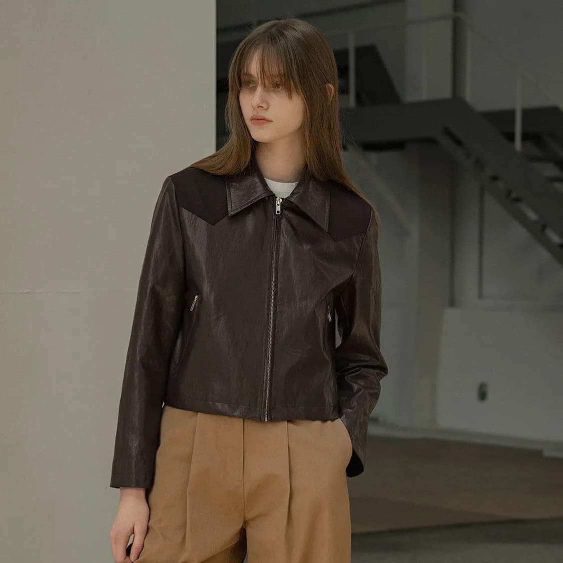 시야쥬 레더가죽자켓 상품이미지3