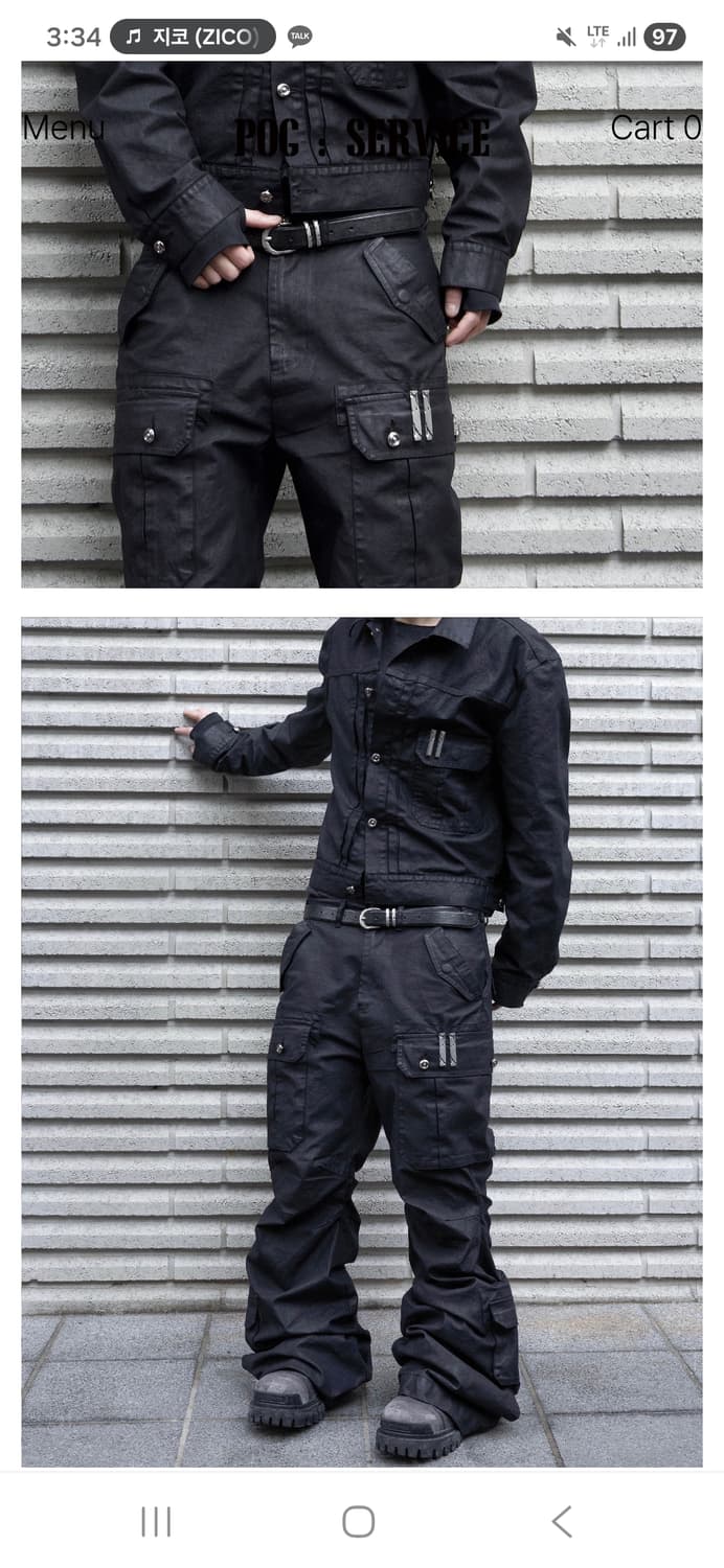 포그서비스 코팅 트러커 자켓 구매합니다 상품이미지1