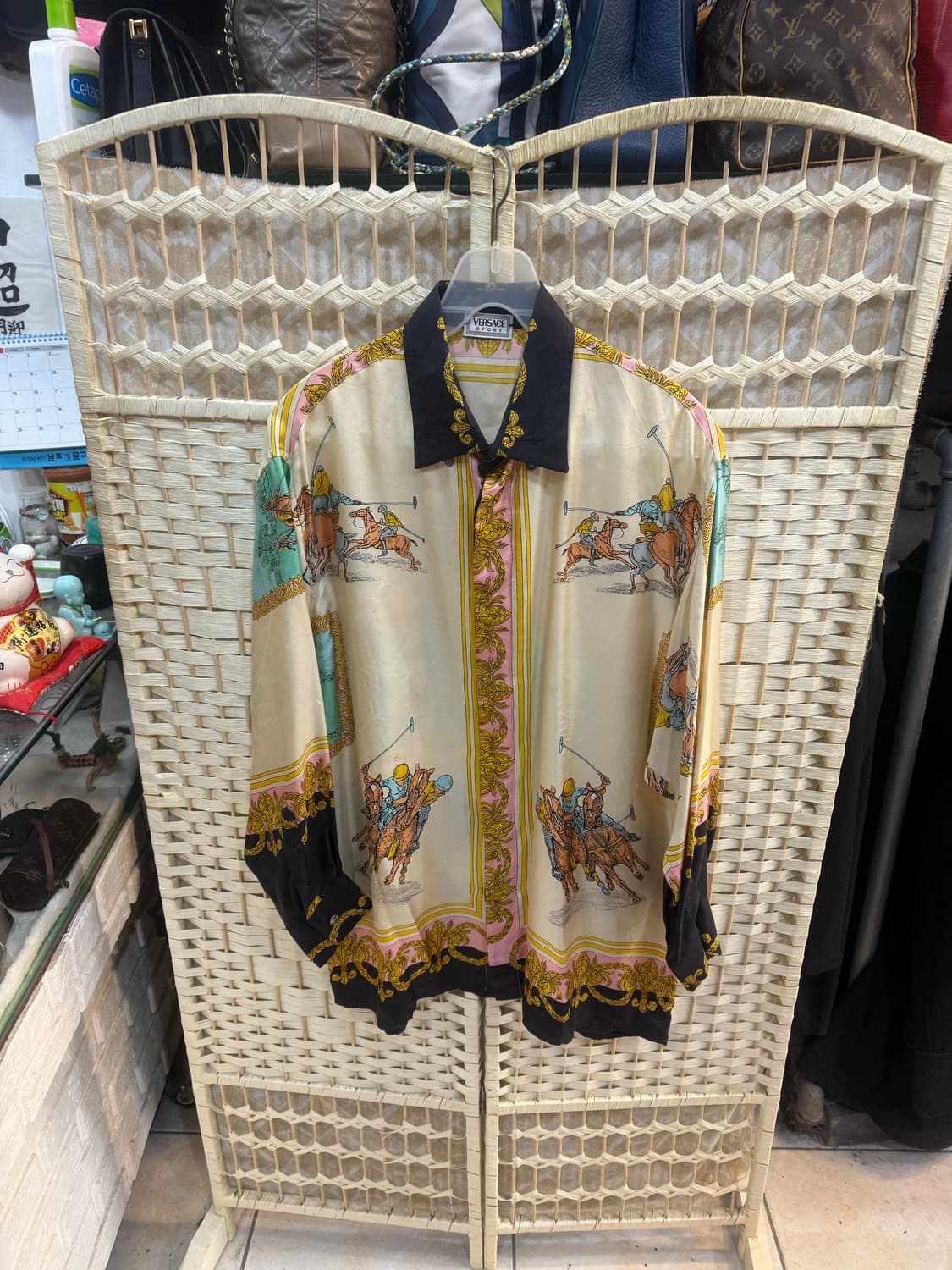 48/100-105 정품 베르사체 실크셔츠 팝니다 상품이미지1