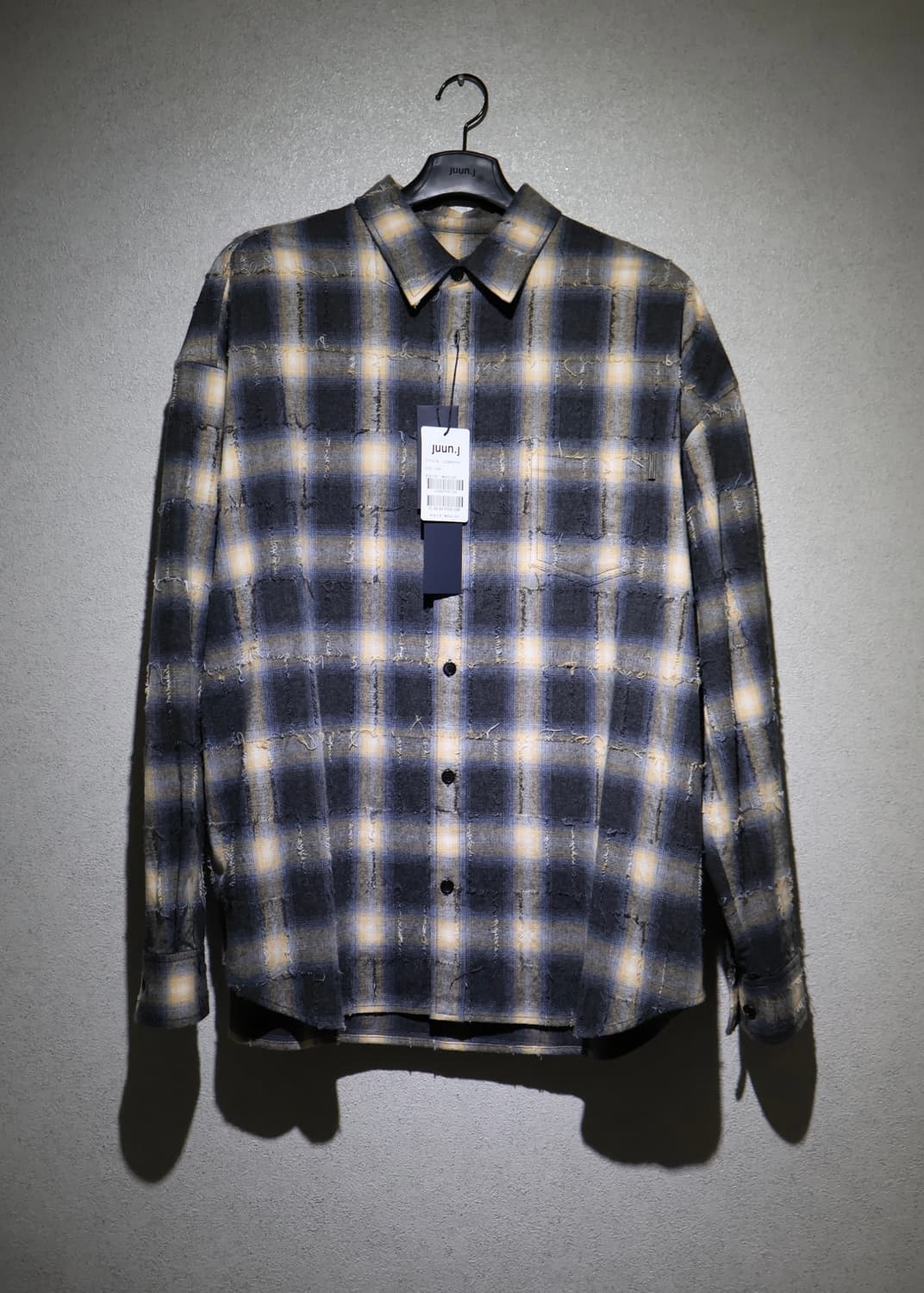 준지 그리드 니들셔츠 새상품 48 상품이미지1