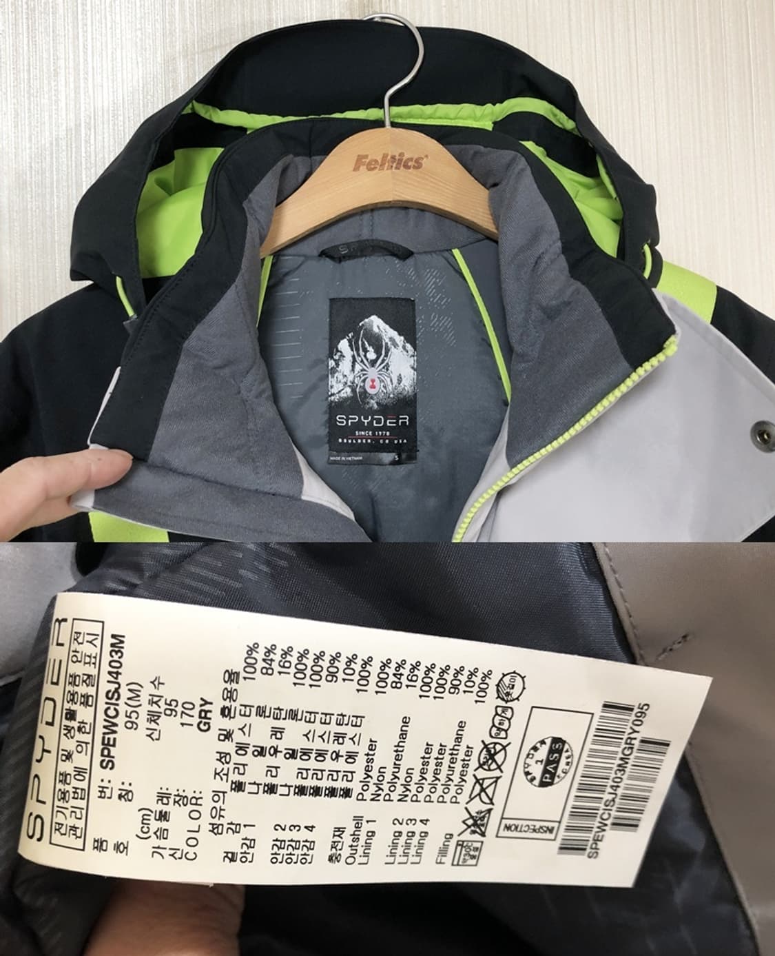 스파이더(SPYDER) 18-19시즌 맨즈 토드릴로 GTX 스키자켓 95 상품이미지7