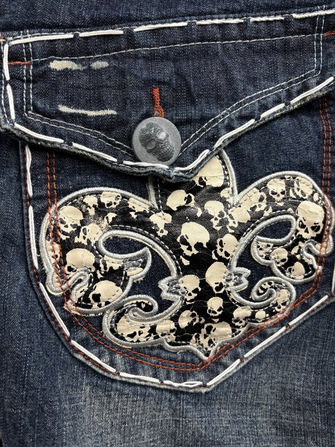 라구나비치 Y2K 스컬 데님팬츠 상품이미지9