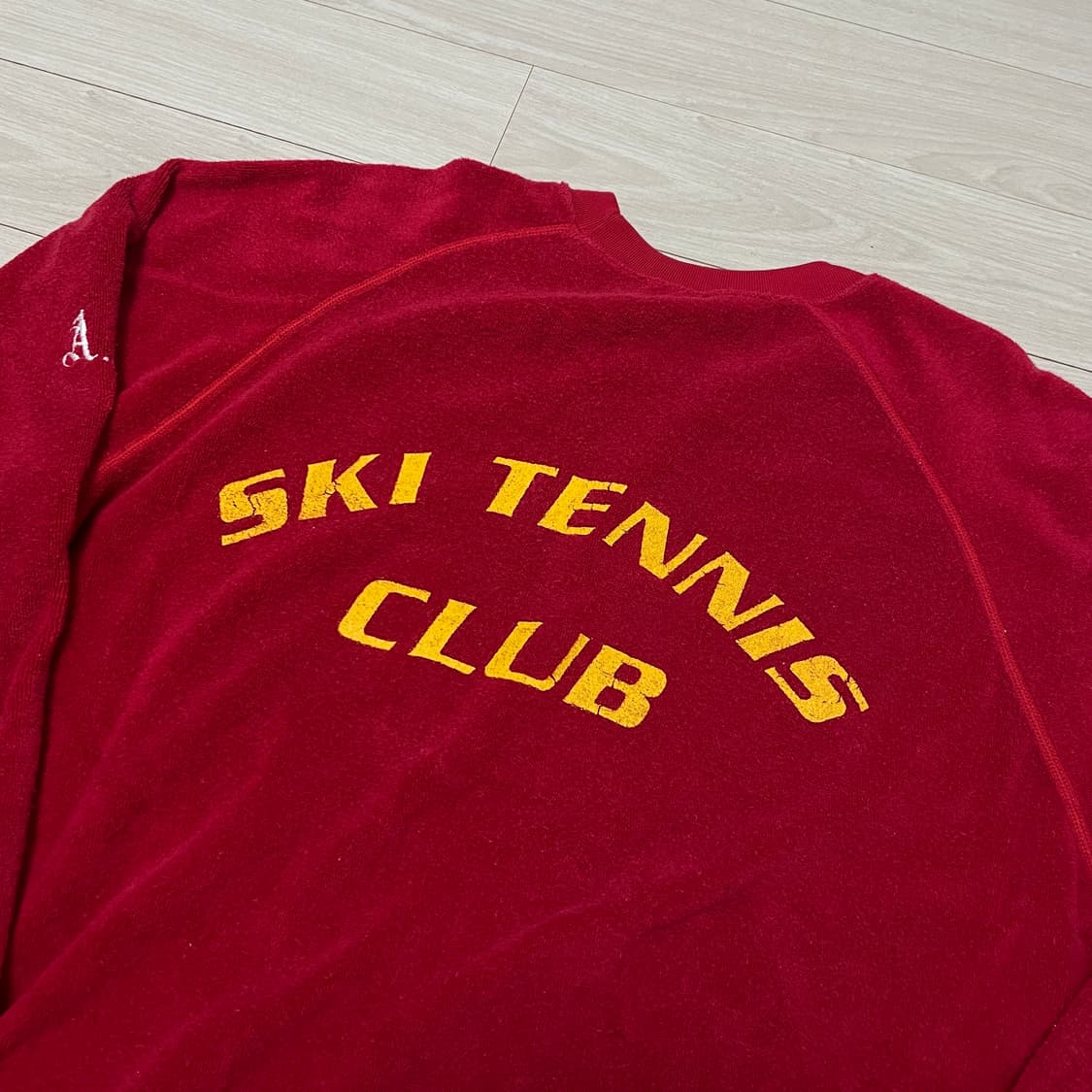 90-00s 챔피온 인사이드아웃 레드 레글런 맨투맨 상품이미지8