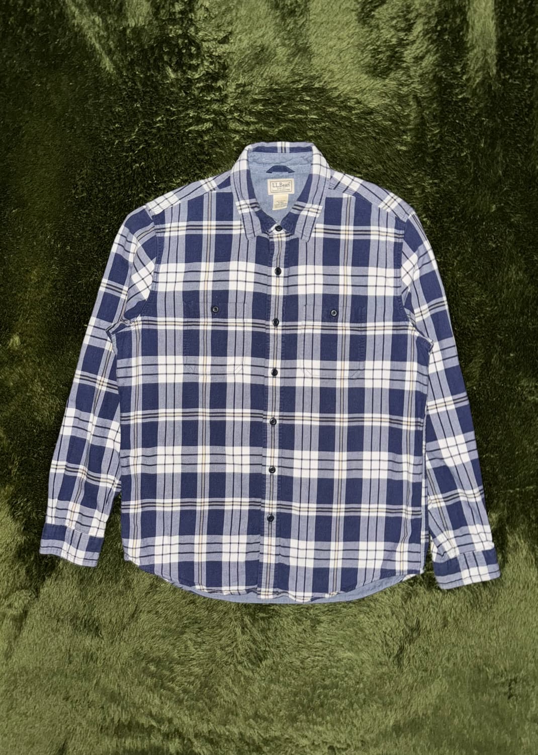 [M] L.L.Bean 엘엘빈 헤비 코튼 플레이드 체크 셔츠 상품이미지1