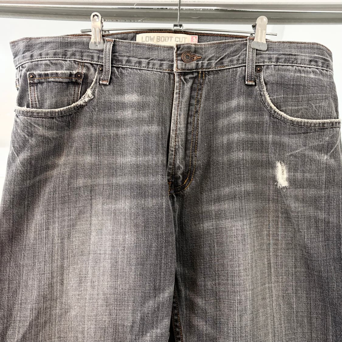 리바이스 527 흑청 부츠컷 데님 팬츠 상품이미지6