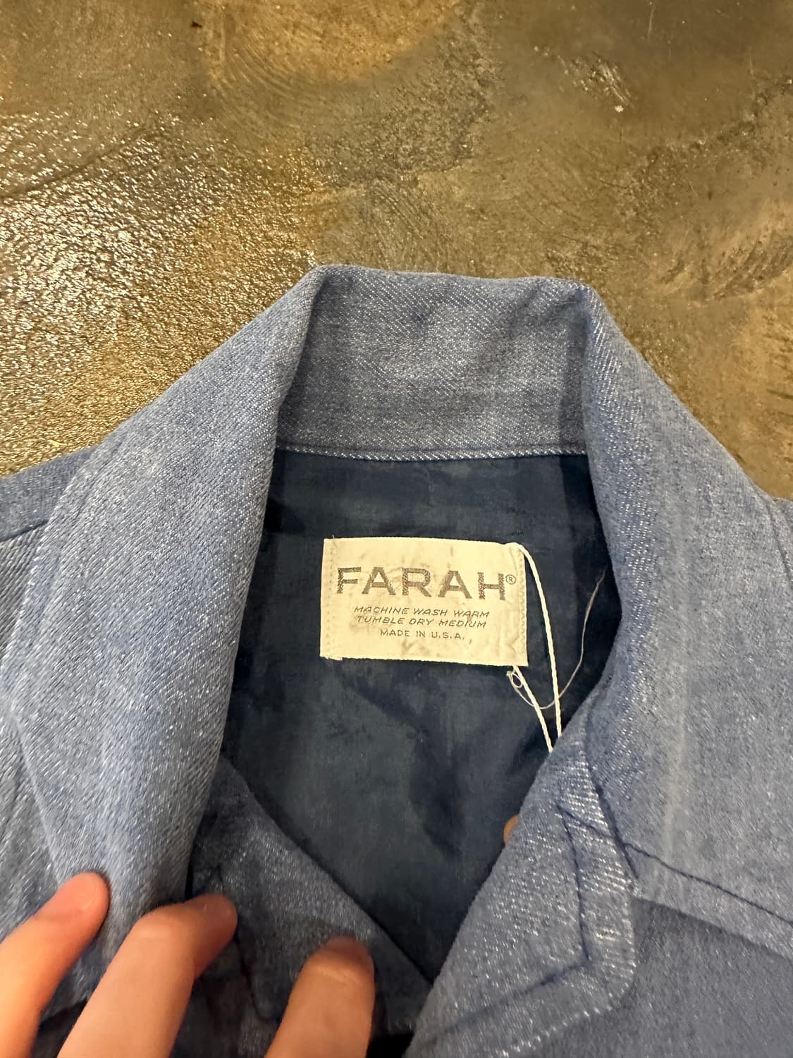 70s FARAH made in USA 파라 사파리 자켓 L 상품이미지3