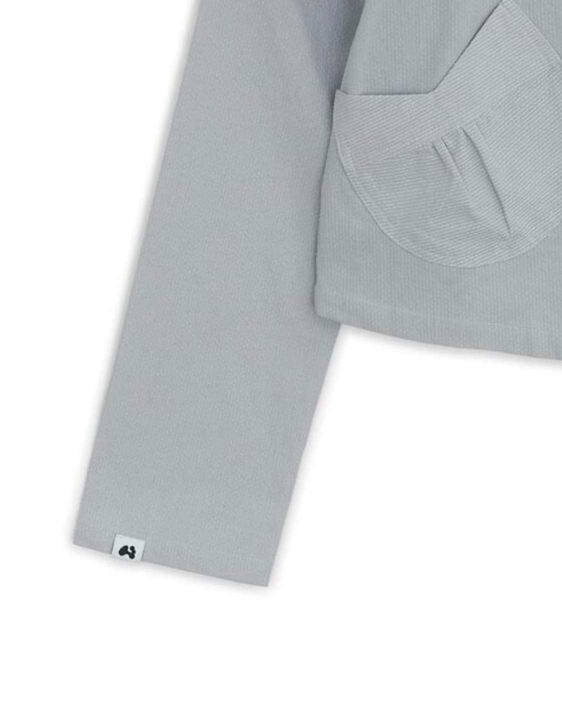 허그유어스킨 디테쳐블 라운드 자켓 그레이시 블루 상품이미지4