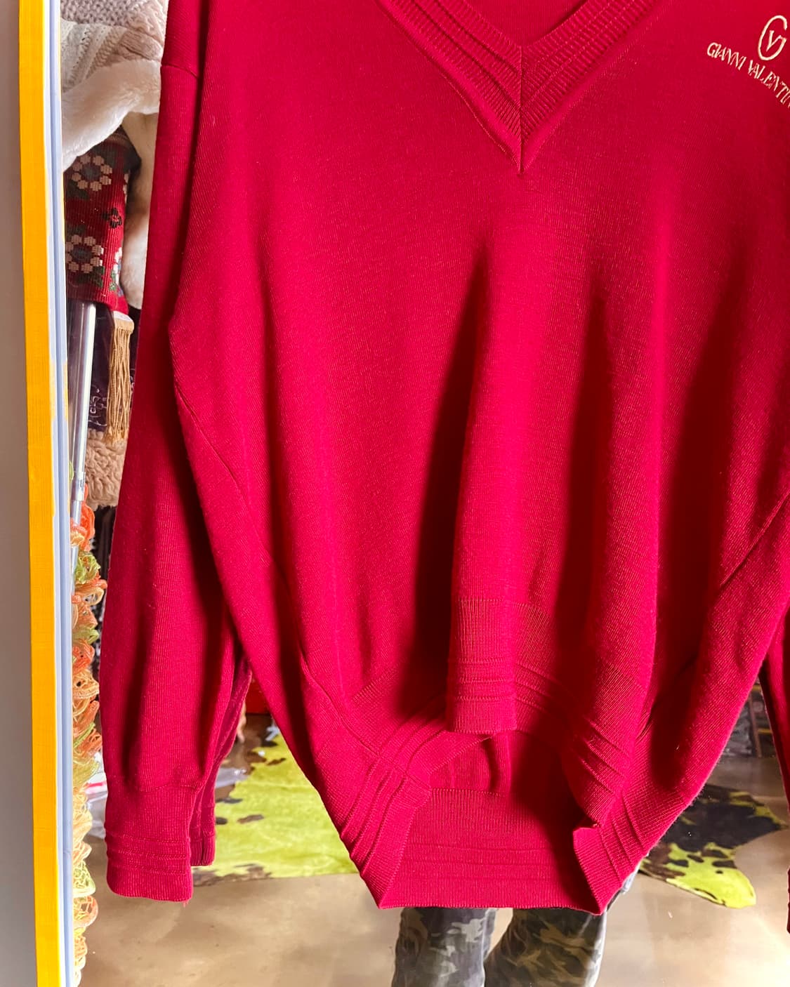 1980-90s Gianni Valentino V-Neck Knit 상품이미지7