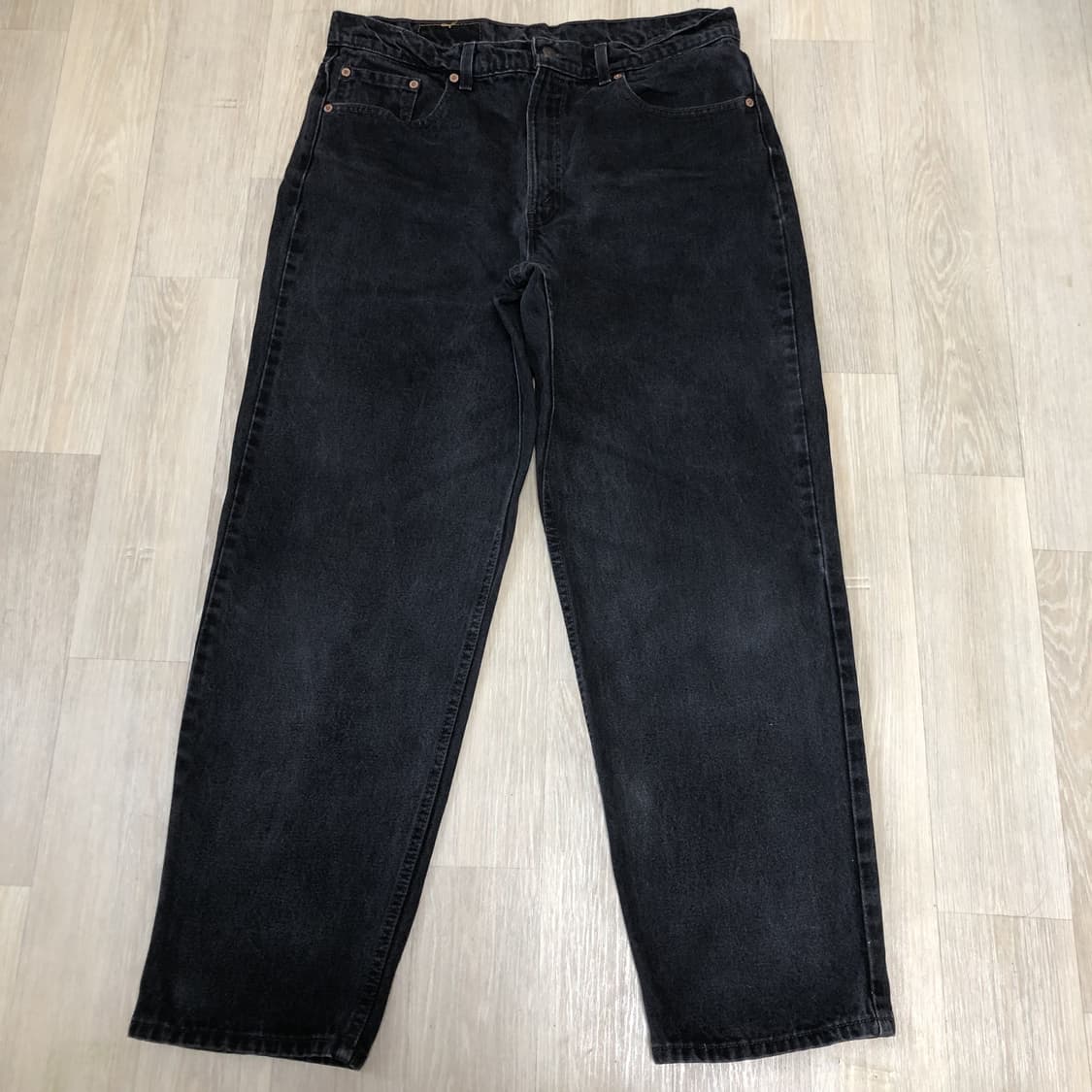 (34) 90's 리바이스 Levi's 미국 550 릴렉스드핏 흑청 데님 상품이미지1