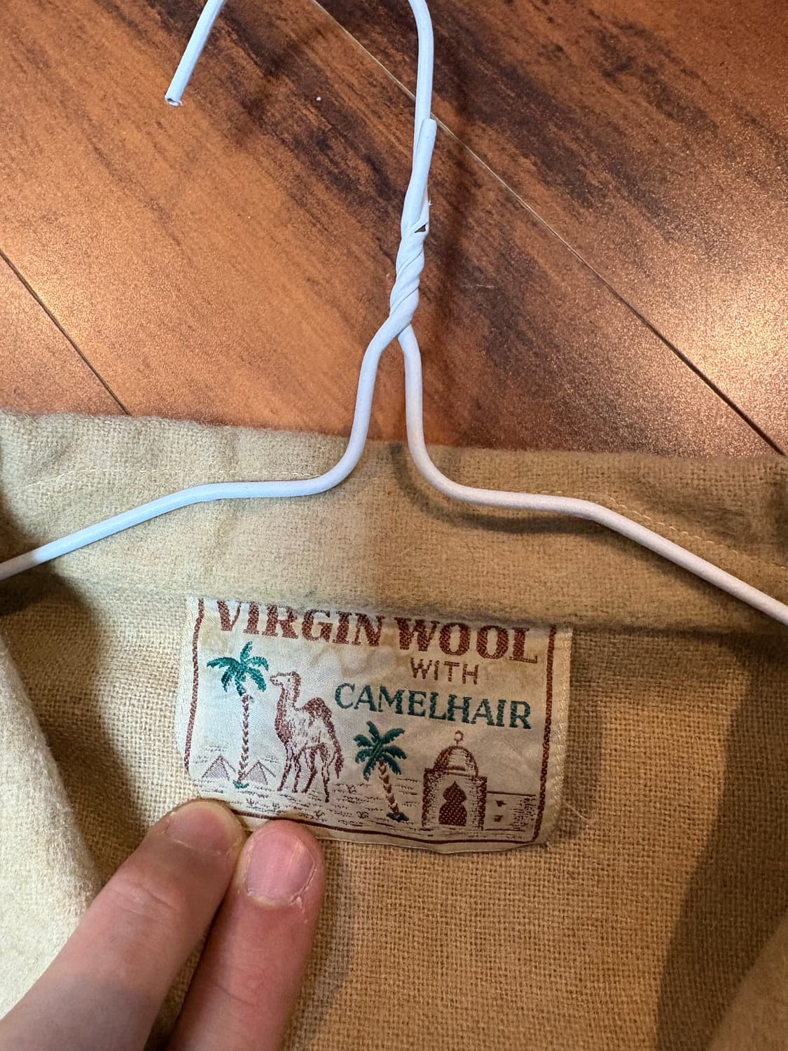 빈티지 90s 울자켓 카멜 상품이미지2