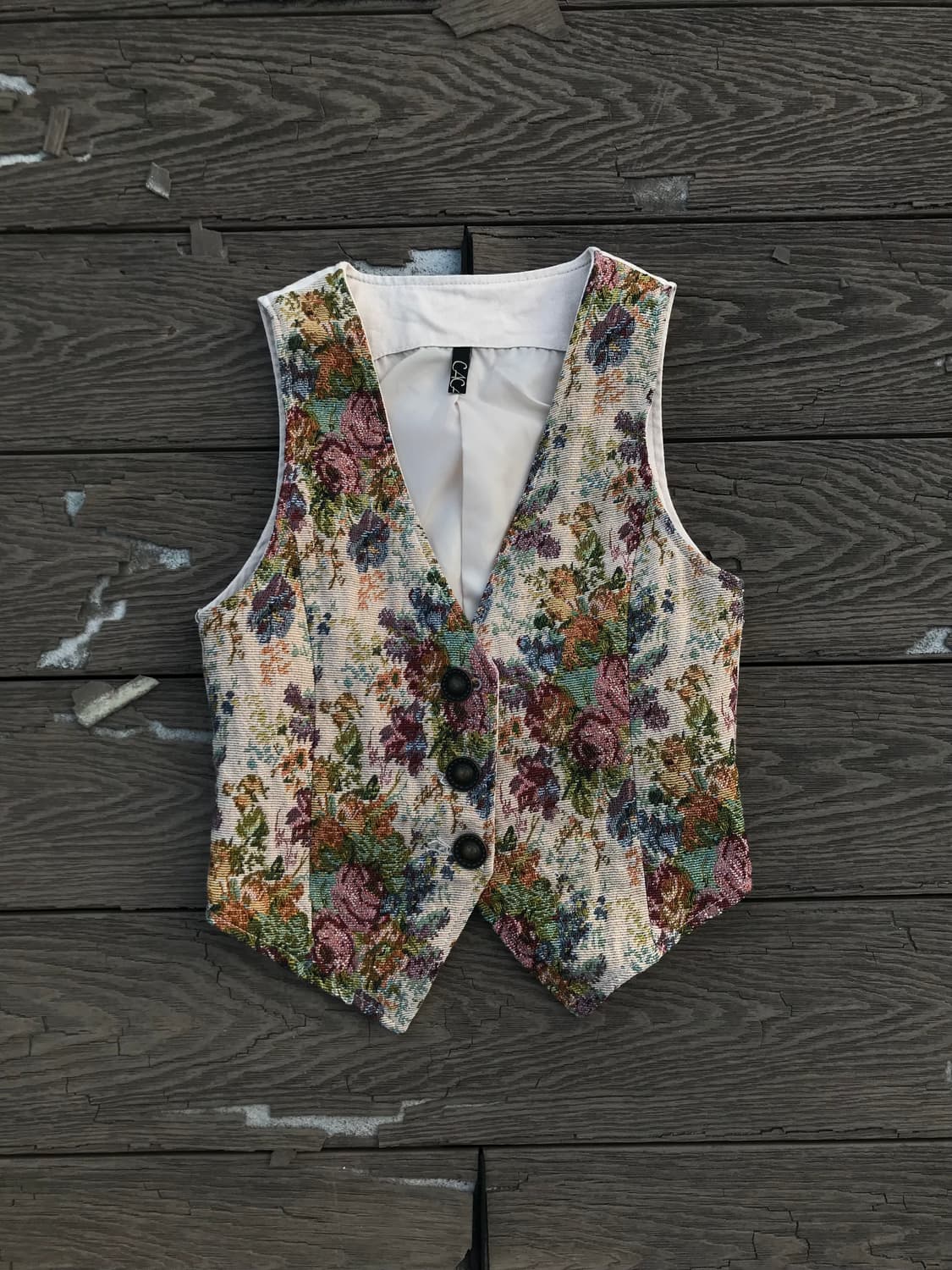 Vintage Floral Tapestry Vest 상품이미지2