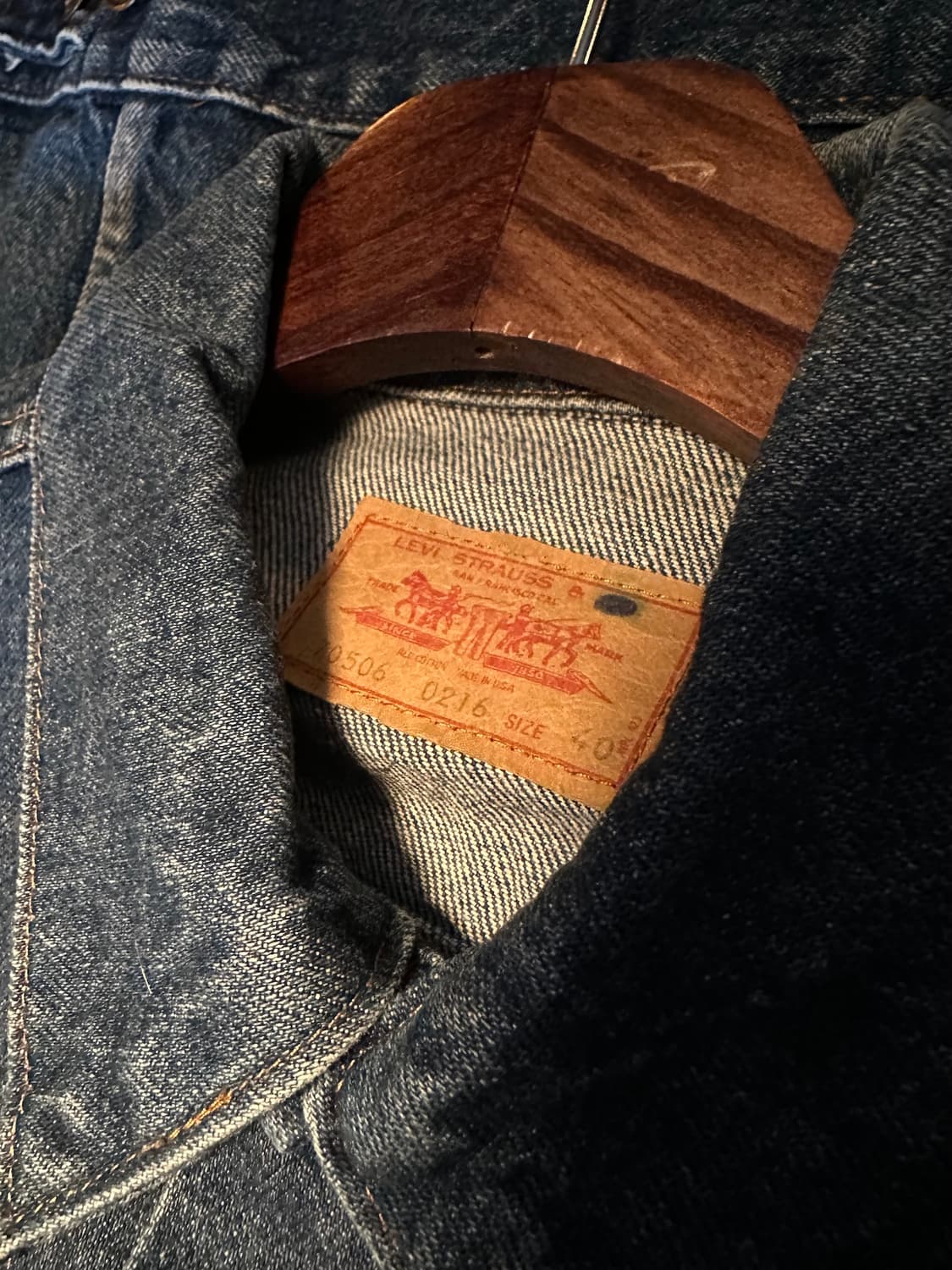 80s USA 빈티지 리바이스 70506 3세대 데님 트러커 자켓 상품이미지6