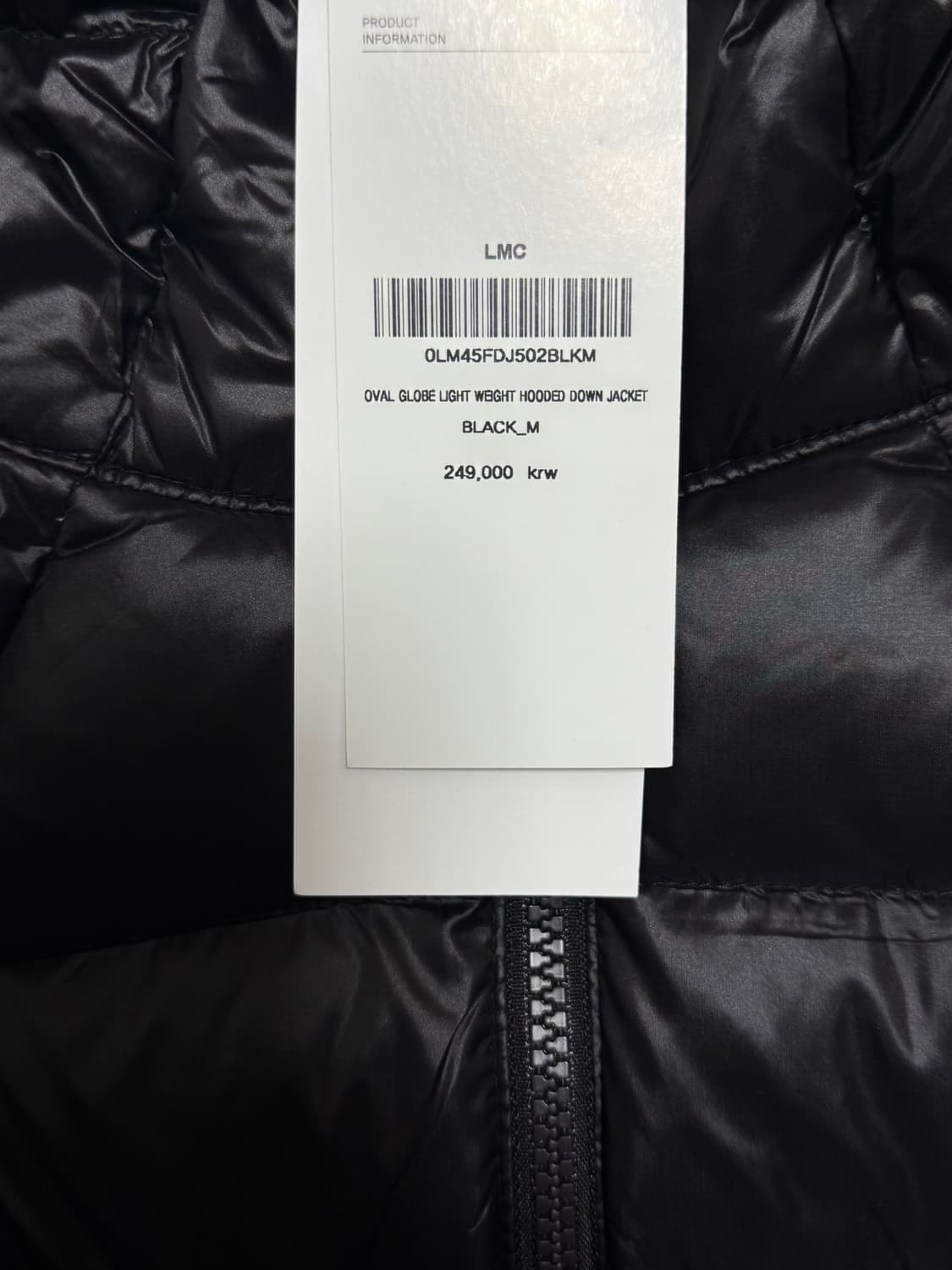 LMC-OVAL GLOBE 경량패딩 상품이미지3