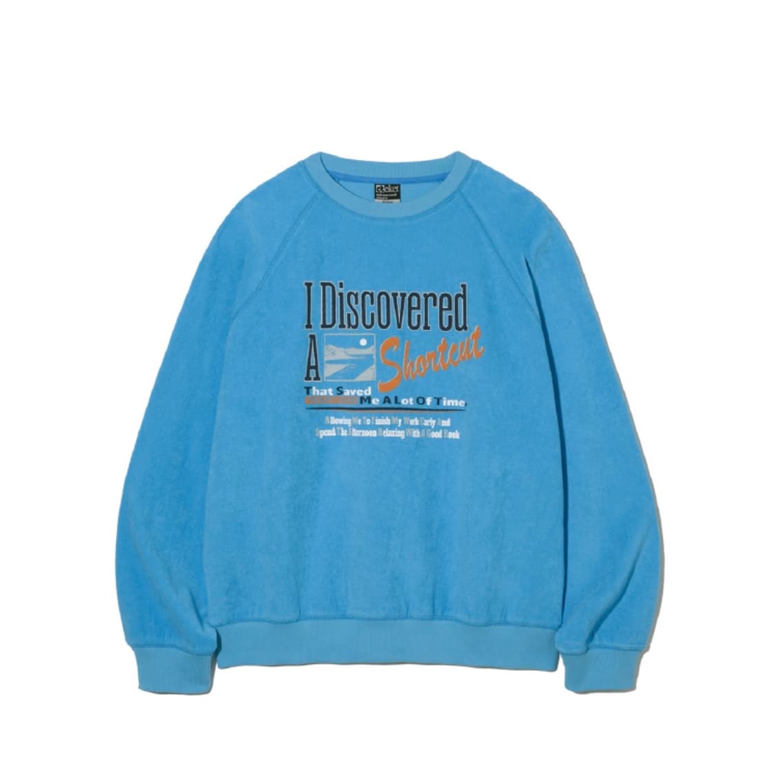 테켓(teket) 블루 스웻셔츠 L(1회촬영) 상품이미지1