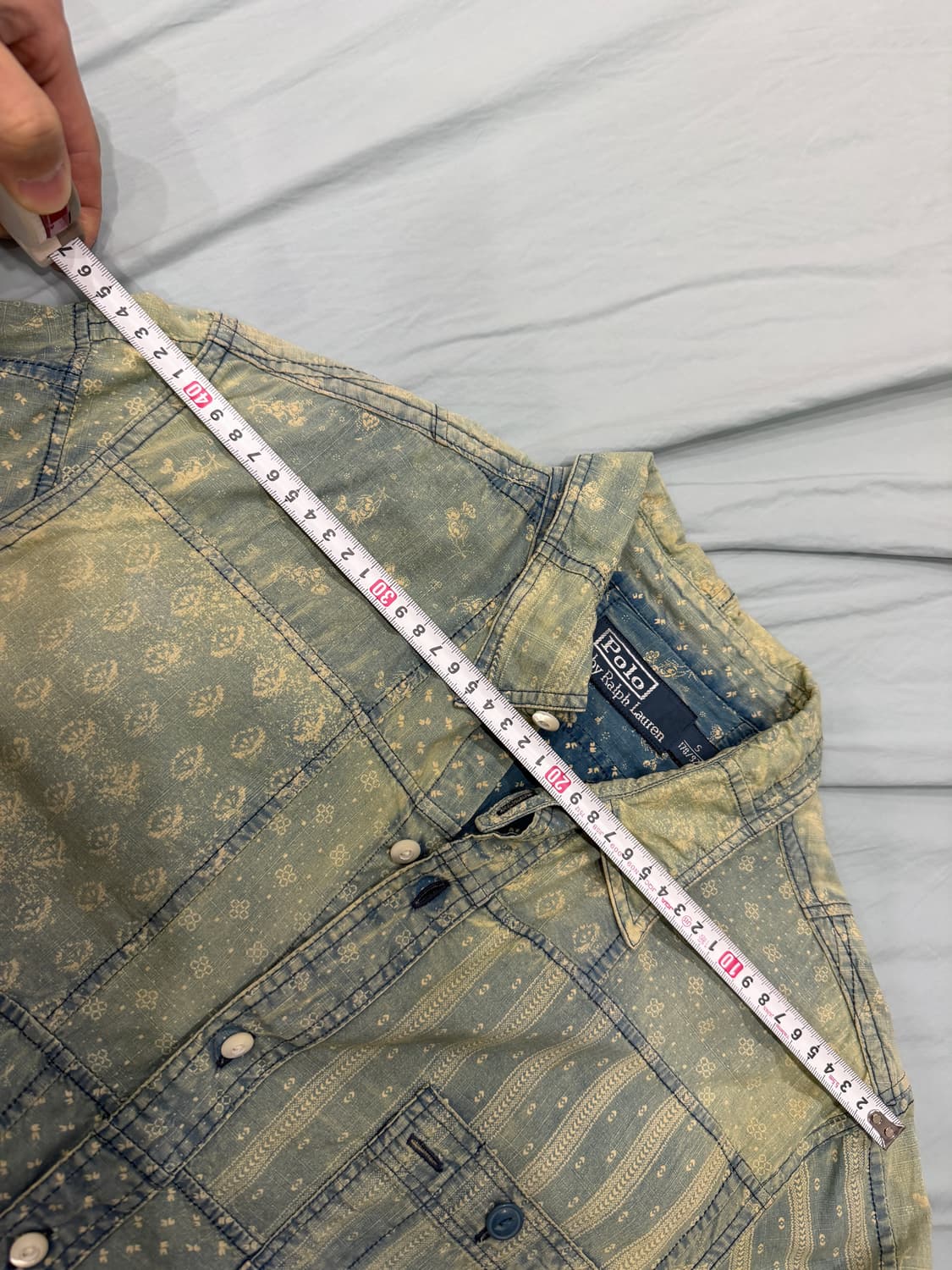 폴로 패치워크 셔츠, rrl 상품이미지5