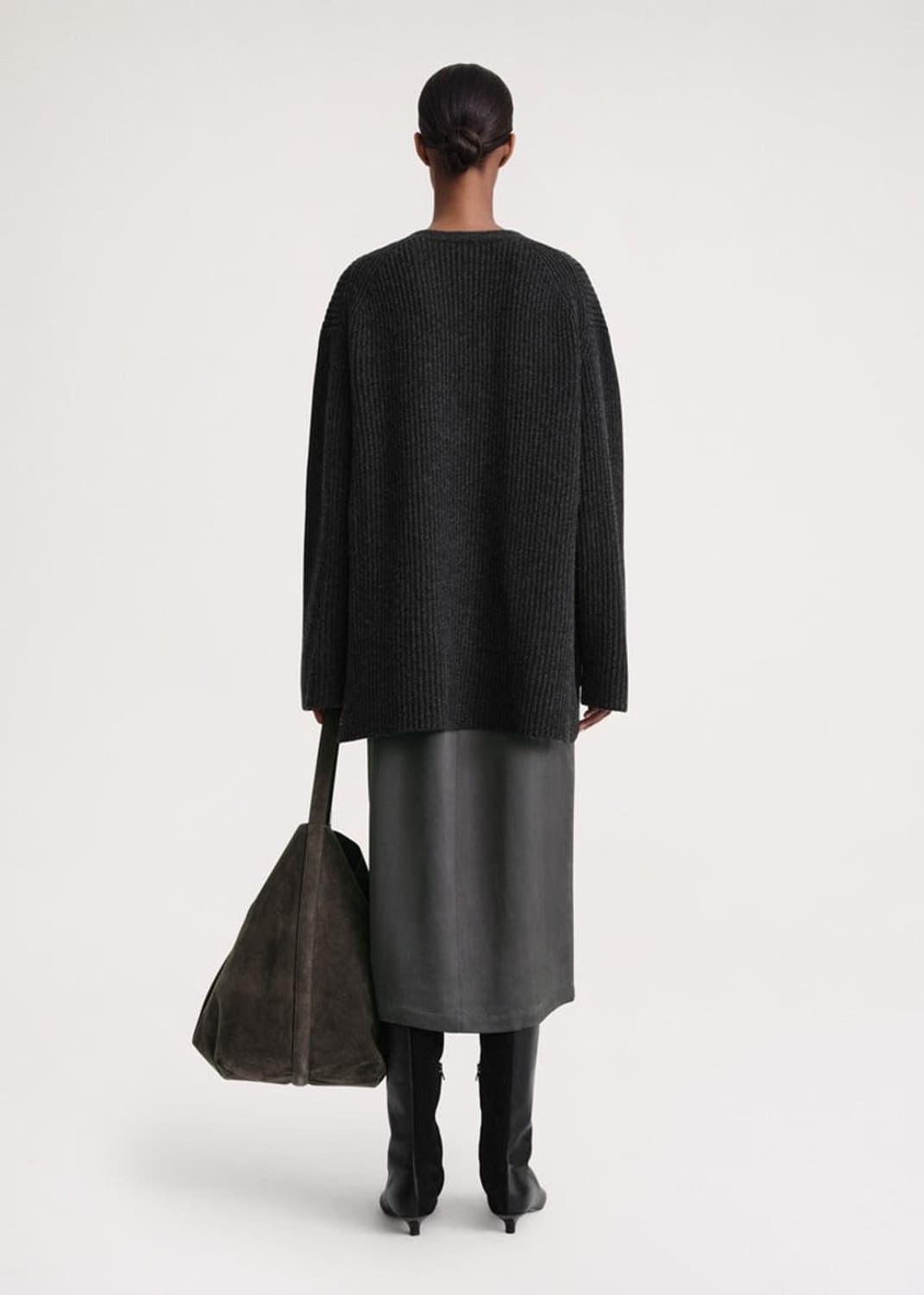 (정품/새상품) 토템 여성 차콜 울 니트 가디건 상품이미지6