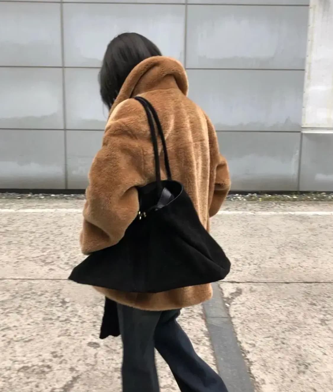 러브유쏘머치 카라털 점퍼 테디베어무스탕 브라운 상품이미지8