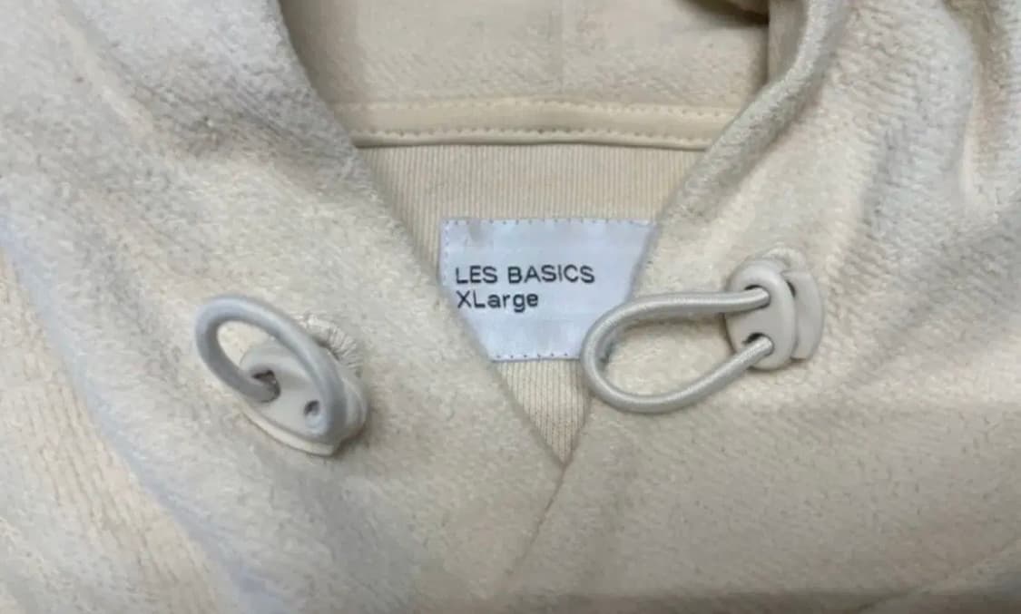 Les. basics hood 오트밀색 후드티 XL 상품이미지3
