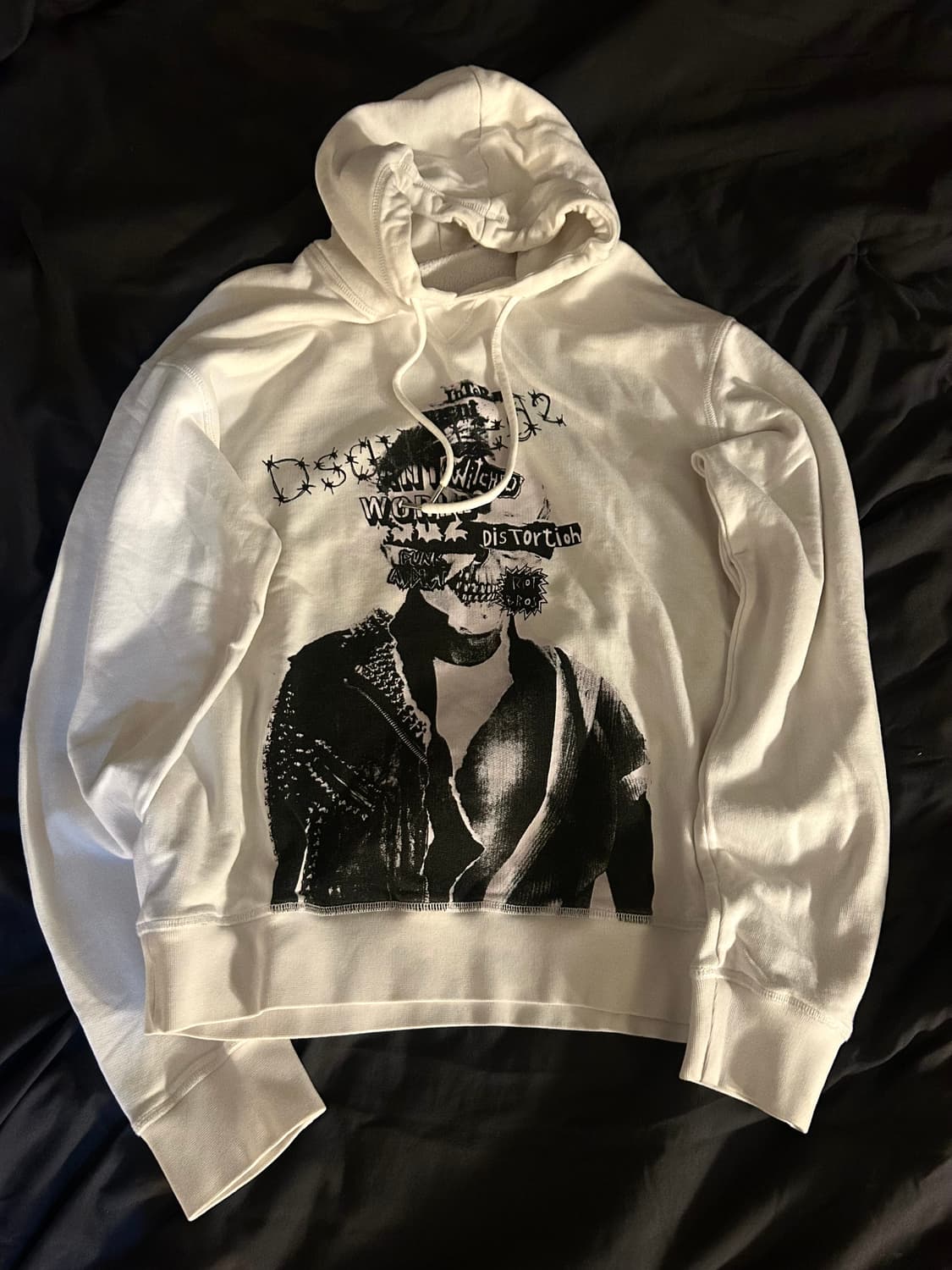 Dsquared2 Punk Liot White Hoodie 상품이미지1