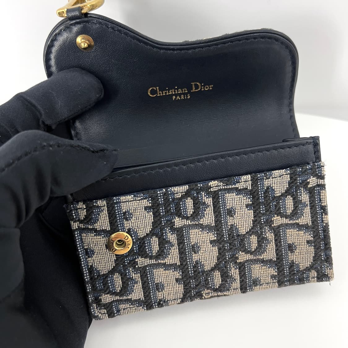 디올 오블리크 새들 여성 카드지갑 상품이미지9