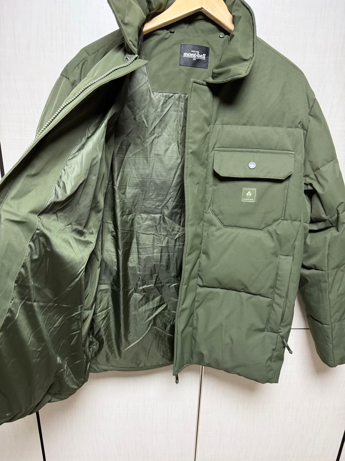 몽벨 Montbell 카키 패딩 점퍼 사이즈 105  새옷수준 상품이미지6
