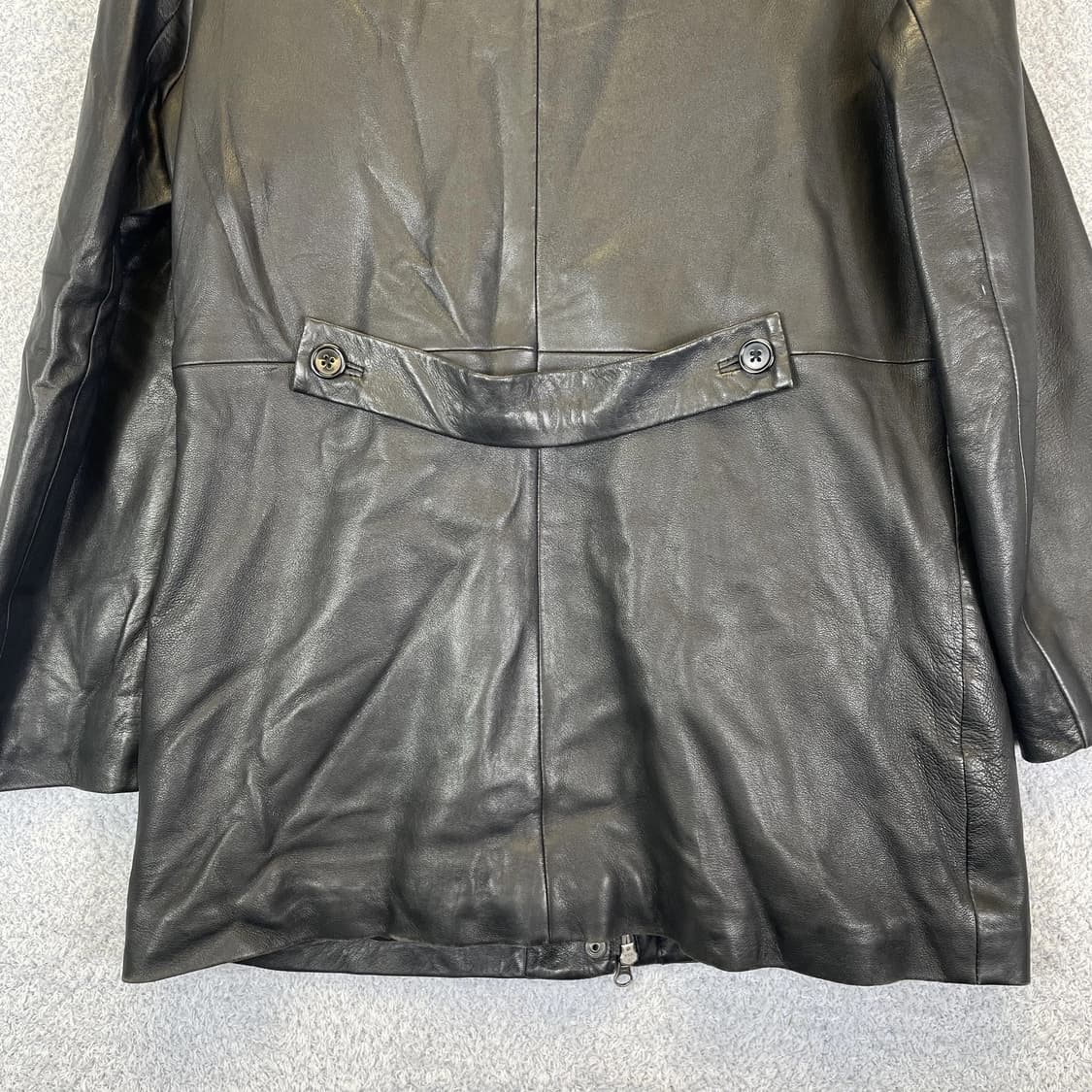 [M] 00'S OLD GAP 올드갭 레더 카코트 블랙 상품이미지4